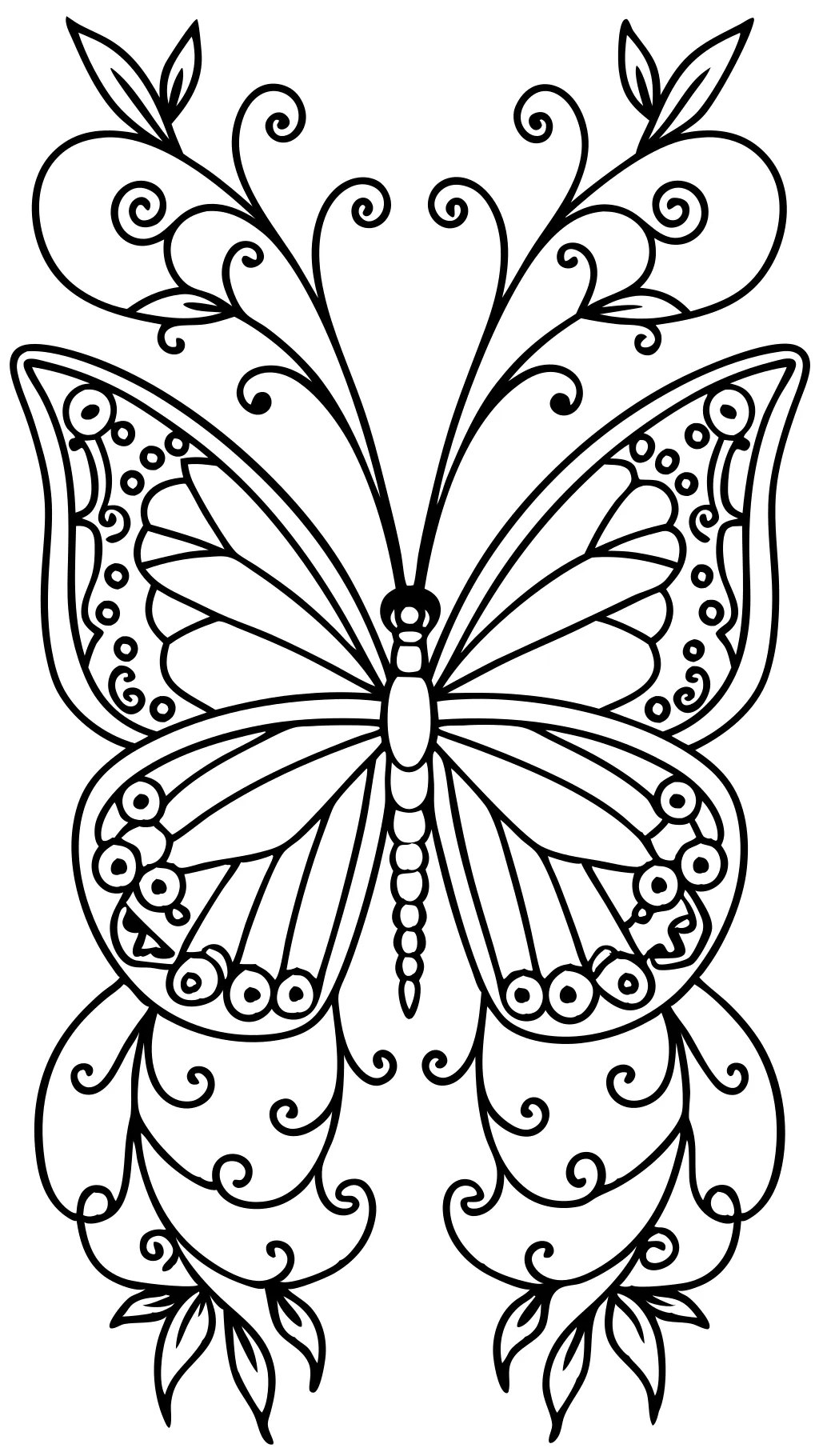 butterfly coloring pages for adults